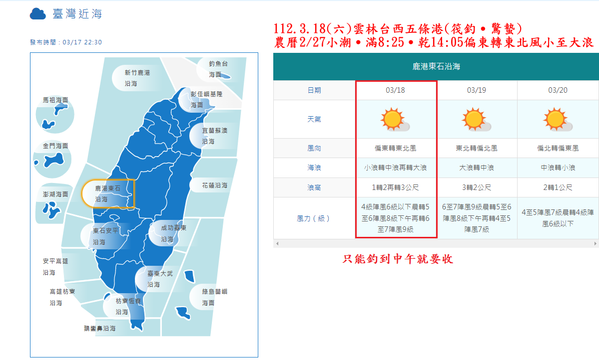 112.3.18(六)雲林台西五條港(筏釣5˙驚蟄)